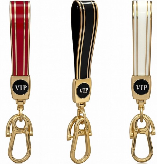 جاکلیدی لاکچری مدل تسمه ای لوگو VIP