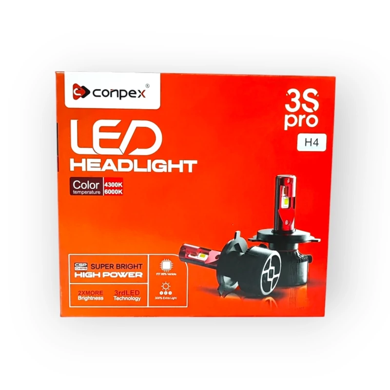هدلایت دورنگ کانپکس H4 مدل CONPEX 3S PRO